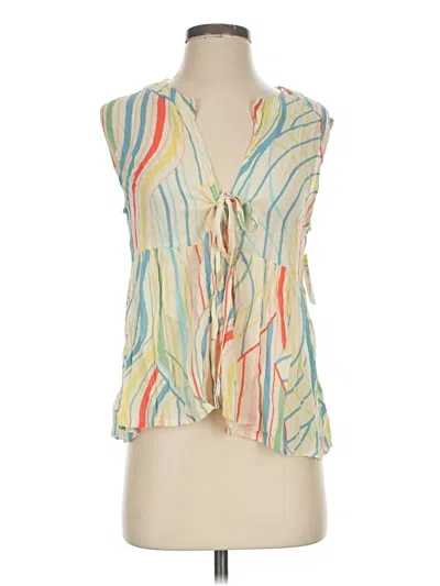 Pre-owned Elan Sleeveless Blouse In Yellow
