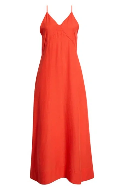 Elan Sleeveless Cover-up Maxi Dress In Red