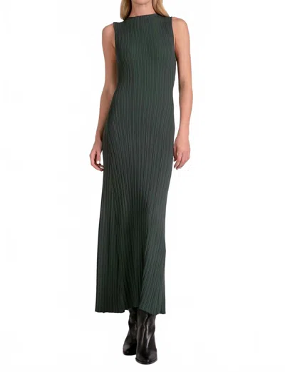 Elan Sleeveless Crewneck Maxi Dress In Fern In Multi