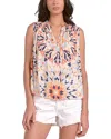 Elan Print Sleeveless Top In Kaleidoscope In Multi