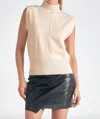Shop Elan Sleeveless Sweater In Off White
