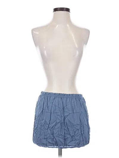 Elan Sleeveless Top Blue Strapless Neckline Tops