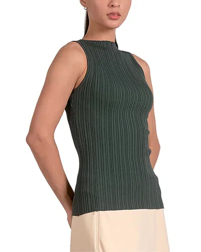 Elan Sleeveless Top In Green