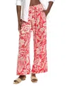 Elan Slit Pant In Red