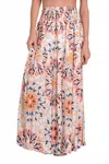 Elan Smock Waist Maxi Skirt In Multi Kaleidos In Multi