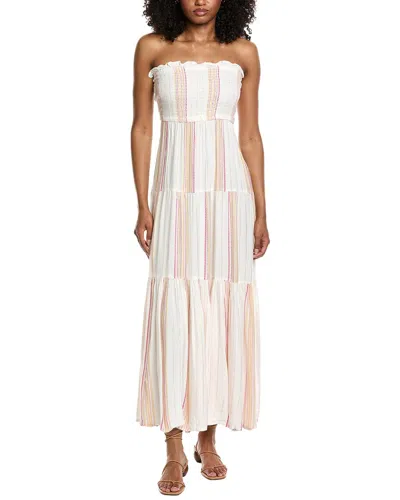 Elan Smocked Maxi Dress In Multi