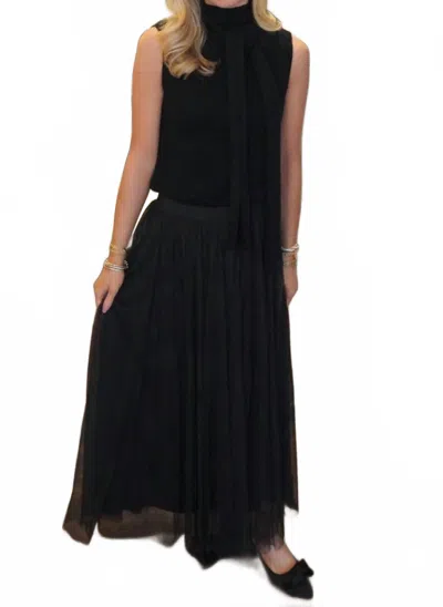 Elan Sophia Tulle Skirt In Black