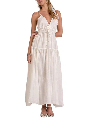 Elan Spaghetti Strap Maxi Dress In Multi