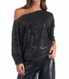 Elan Marlowe Off The Shoulder Top In Black In Black