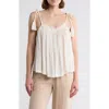 Elan Stripe Cover-up Tank Top In Neutral