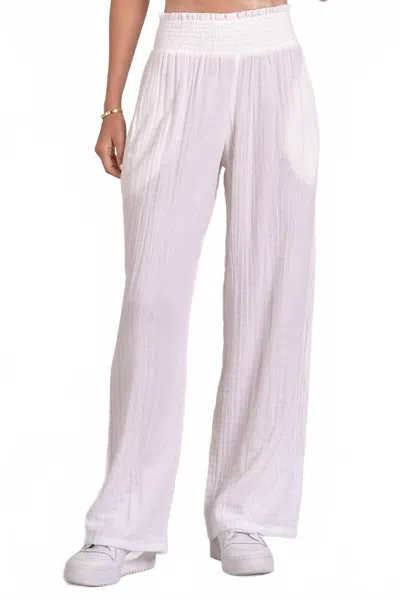 Elan Summer Breeze Pant In White