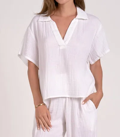 Elan Summer Breeze Top In White