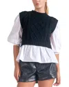 Elan Layered Look Sweater