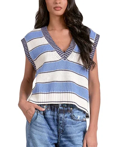 Elan State Sleeveless Sweater Vest In Light Blue