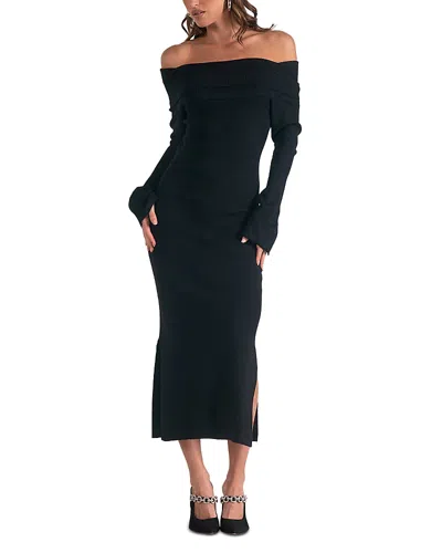 Elan Sweater Dress In Black