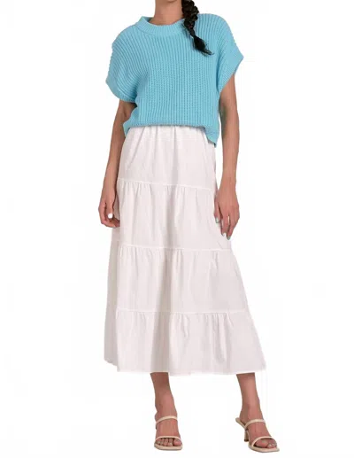 Elan Sweater Midi Dress In Aqua In Blue