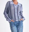 Elan Collared Sweater In Blue