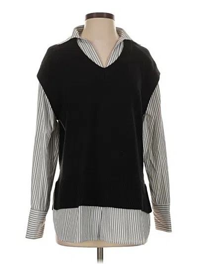 Pre-owned Elan Sweater Vest In Black