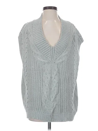 Pre-owned Elan Sweater Vest In Gray