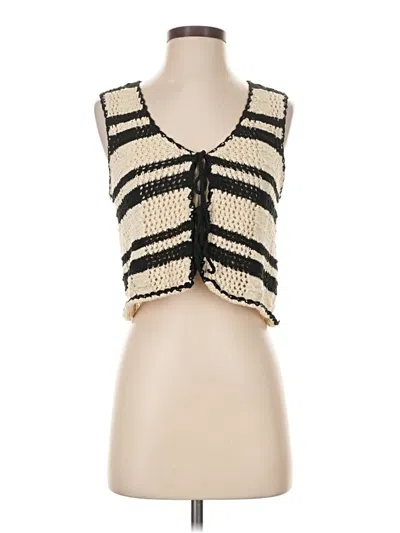 Pre-owned Elan Sweater Vest In Ivory