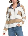 Elan Mock Neck Sweater In Brown