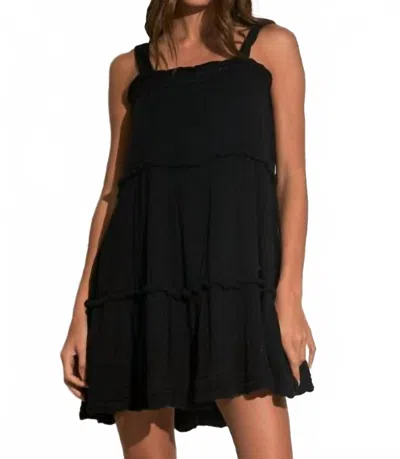 Elan Swing Tank Dress In Black