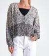 Elan Tanae Ombre Button Front Cardigan In Grey Ombré In Gray