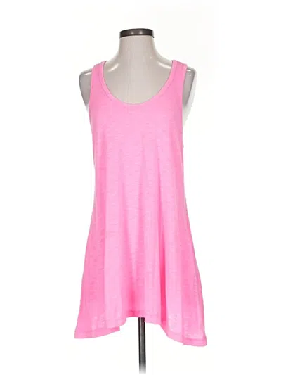 Pre-owned Elan Tank Top Pink Halter Neckline Tops