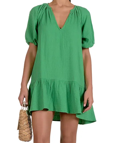 Elan Textured Dress Swim Cover-up In Green