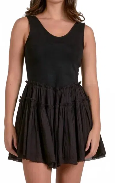 Elan The Easy-day Tank Dress In Black