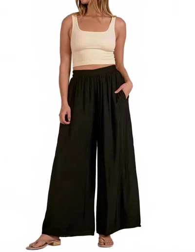 Elan The Inkwell Palazzo Pants In Black