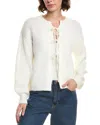 Elan Tie-front Cardigan In White