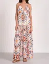 Elan Tie Front Maxi Dress In Kaleidoscope In Multi