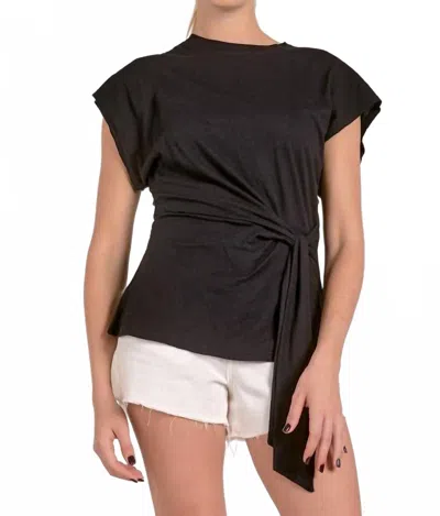 Elan Tie Me Up Tee In Black
