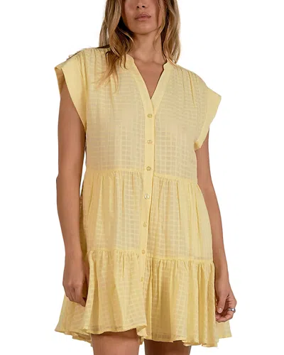 Elan Tiered Cap Sleeve Dress In Multi
