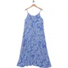Elan Tiered Maxi Dress In Blue