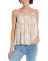 Elan Floral Flowy Cover-up Camisole In Multi
