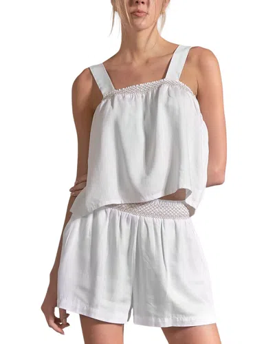 Elan Callie Tank Top In White