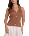 Elan Top In Brown