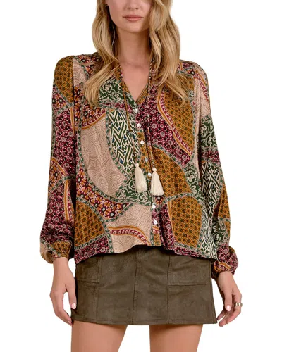 Elan Top In Brown
