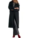 Elan Tori Trench Coat In Black In Black