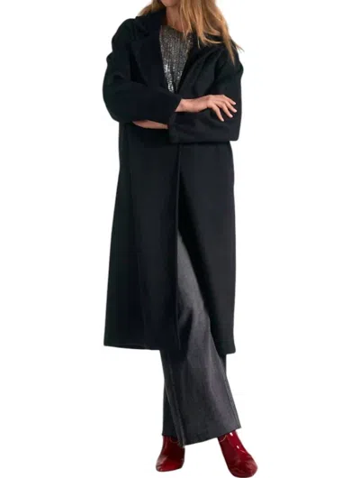 Elan Tori Trench Coat In Black