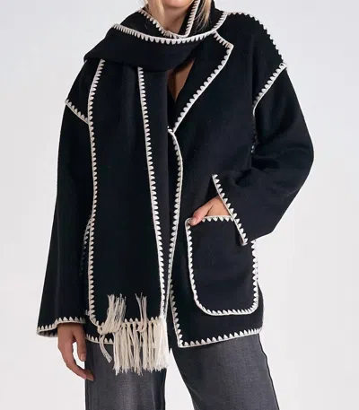 Elan Tracie Jacket In Black