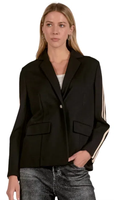 Elan Track Blazer Jacket In Blacknat