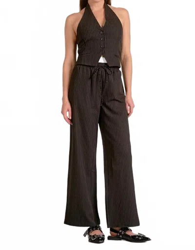 Elan Trent Boxer Pant In Black Stripe