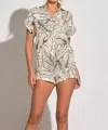 Elan Sp23 Collared Romper In White