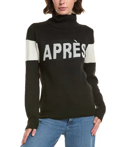 Elan Turtleneck Ski Sweater In Black