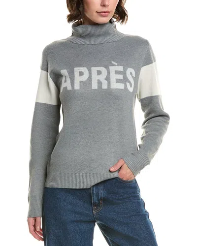 Elan Turtleneck Ski Sweater In Gray