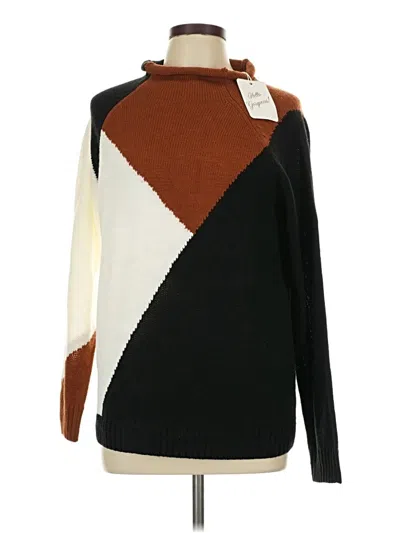 Pre-owned Elan Turtleneck Sweater In Brown