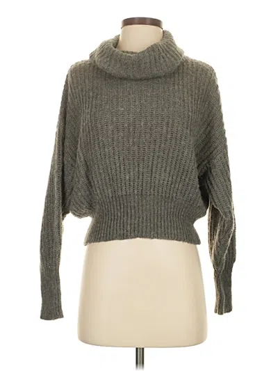 Pre-owned Elan Turtleneck Sweater In Gray